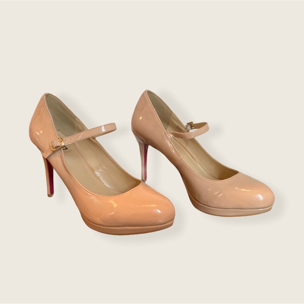 Mary Jane Patent Platform Pumps/Heels